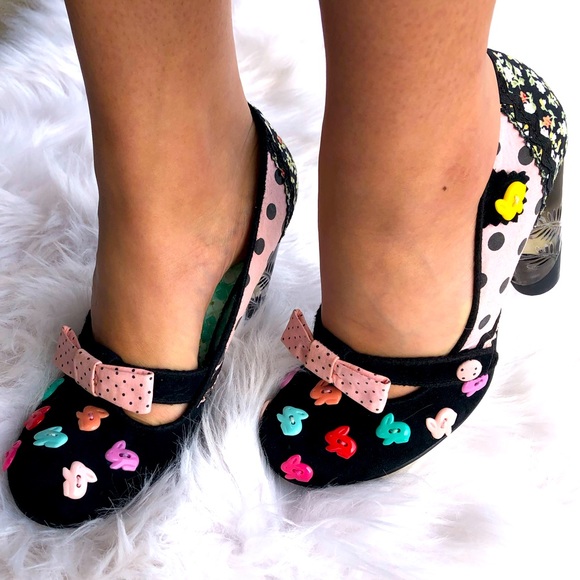 IRREG CHOICE I’m Bossy Polka Dot Bunny Mary Janes - Picture 4 of 11